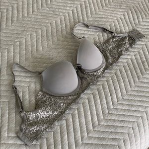 Aerie gray push-up bra